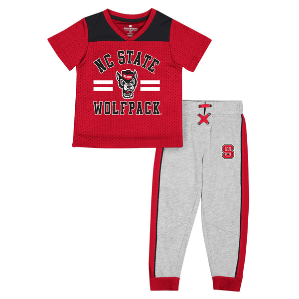 Red/Gray Toddler Top/Sweatpant Set
